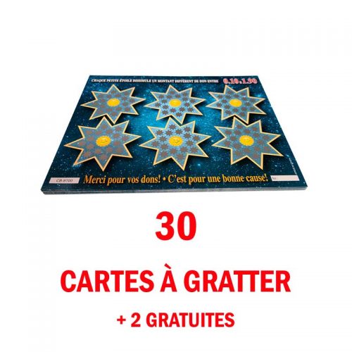 30 Cartes À Gratter CF#97 + 2 Gratuites