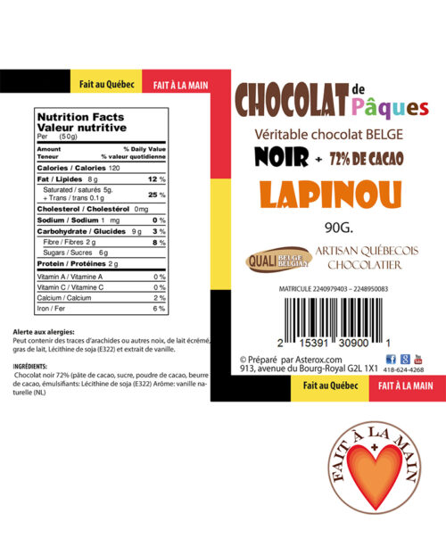 Lapinou 90g Noir 72% - Image 7